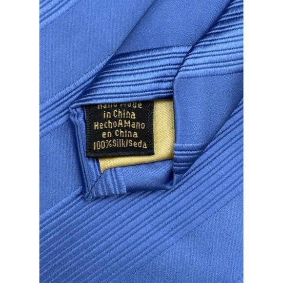 Donald Trump Men's Tie Blue 100% Silk 61" Signature Collection Luxury Striped - Picture 6 of 9